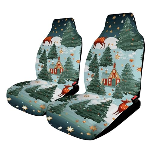 Housses de siège de voiture de Noël imperméables contre taches et poils