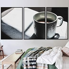 signwin 3 Piece Framed Canvas Wall Art Tea...