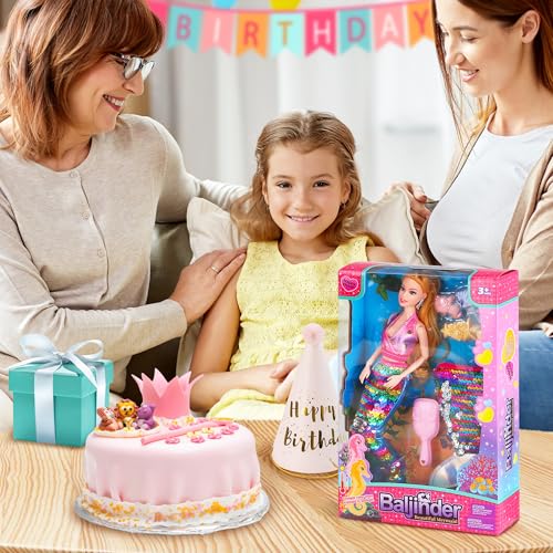 Muñeca Sirena con Bolsa de Cola para Niñas 4-7 años miniatura 4