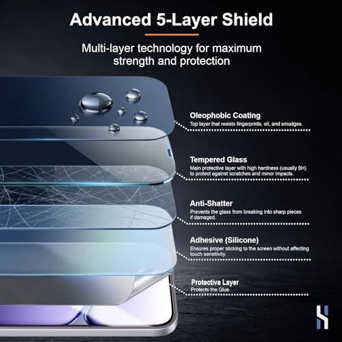 Image of Tempered Glass for OnePlus Nord 6 (6.78 Inch) Military Grade 9H Screen Guard, Anti-Scratch, Shatterproof, Edge to Edge Full Coverage - Black Border