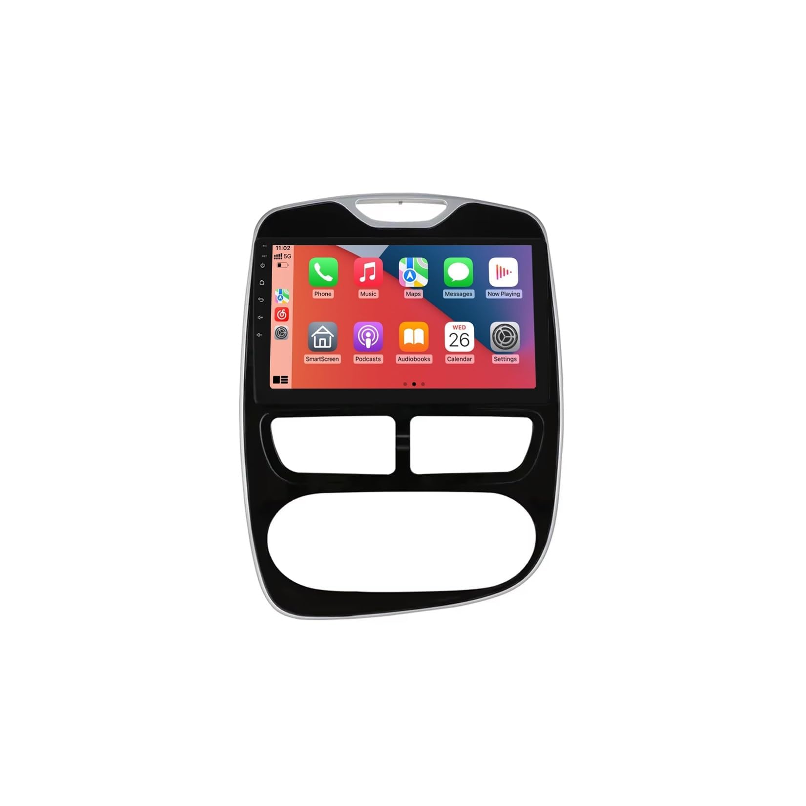 9" Android 12 2 Din Autoradio Bluetooth Main Libre avec pour Clio 4 2012-2016 Poste Radio Voiture Soutient USB FM AM Carplay HD Multi-Touch Écran,K2 4 Core WiFi 1G+32G