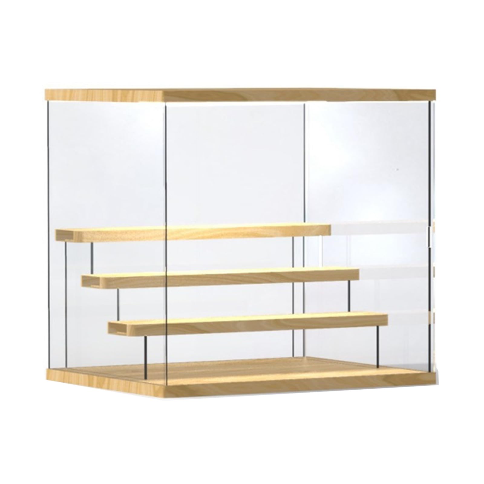 Collectible Display Case Clear Acrylic Dustproof Storage Box Acrylic Texture Suitable for Figures and Miniature Models Display Case