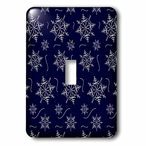 Interrupteur flocons de neige 3dRose lsp_169375_1 pour remplacer une plaque murale jaunie
