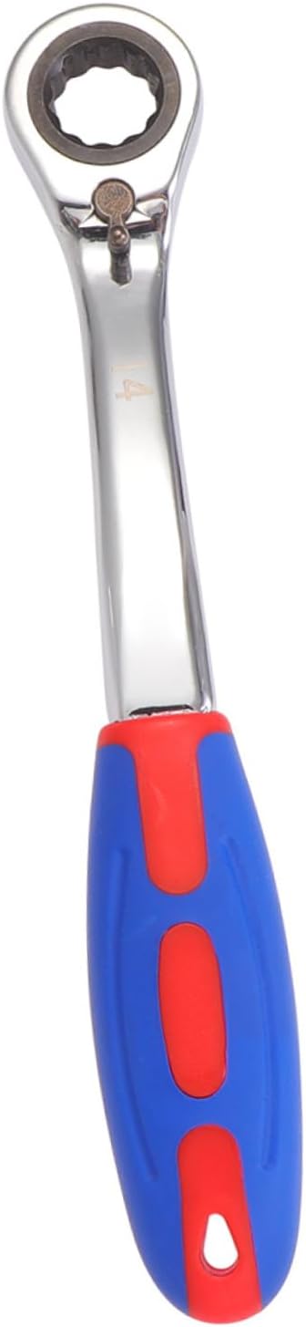 Hemobllo 22mm Reversible Ratcheting Wrench 10.03In Quick-Release Stubby Handle for Tight Spaces & Auto Repair