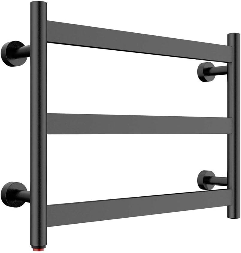 Black Towel Warmer Electric Towel Warmer Constant Temperature Electroplating Heating Towel Rack 23.6 * 17.7Inches