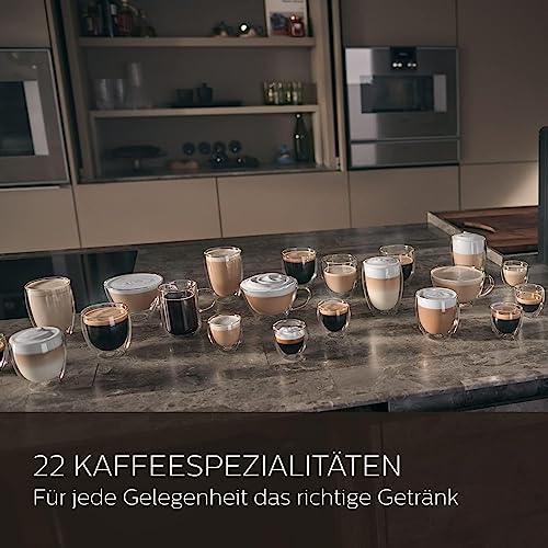 Saeco Xelsis Deluxe Kaffeevollautomat – WLAN-Konnektivität, 22 Kaffeespezialitäten, Intuitives 5"-Touchdisplay, 8 Benutzerprofile, Keramikmahlwerk, Metall (SM8782/30) – Bild 5
