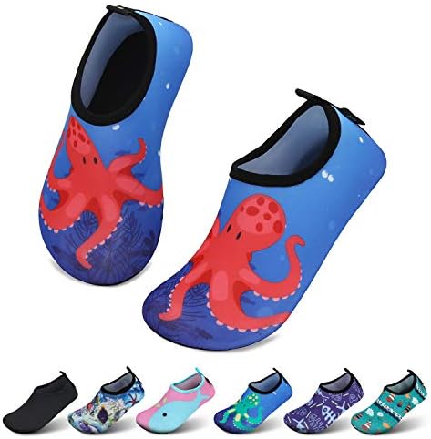 SAGUARO Kinder Badeschuhe Mädchen Schwimmschuhe Junge Schnell Trocken Outdoor Aqua Schuhe Pool Yoga，21-35EU