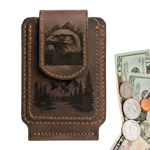 [Jnilepfd] Kartenetui Geldborse | Dunner PU-Adlerdruck,Kreditkarten-Hullen - Manner Studenten Fahrer Reisende Arbeiten Reisen Fi