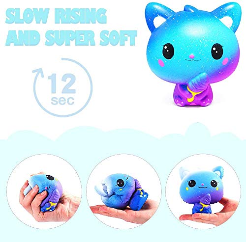 Galaxy Jumbo Squishies Slow Rising Animal Squishy Toys Newest Unicorn Galaxy Squishies Party Favors Goodies Bags Class Prize Cream Scented & Kawaii Squishys Stress Relief Toys For Adults Kids（6 Pack） #TOP1