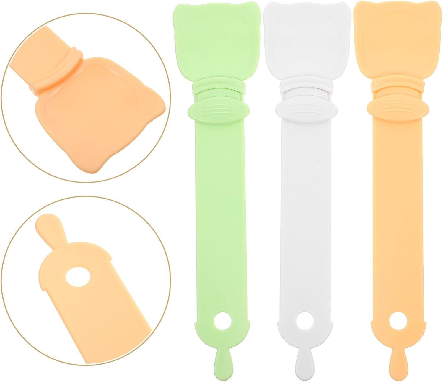 VANZACK 3pcs Cat Food Squeezer Spoon Reusable Feeding Spoon for Kittens Convenient Cat Treats Squeezer Hips Material for Easy Liquid Food Dispensing image 4