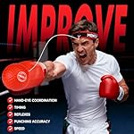 MENOLY 5pcs Boxing Reflex Balls Set, 2 Adjustable Headbands, 1 Pair Goggles and Gloves, Speed Training Equipment for Hand Eye Coordination, Agility, Great Gift for Men, Boxers & Fitness Fans - Image 4