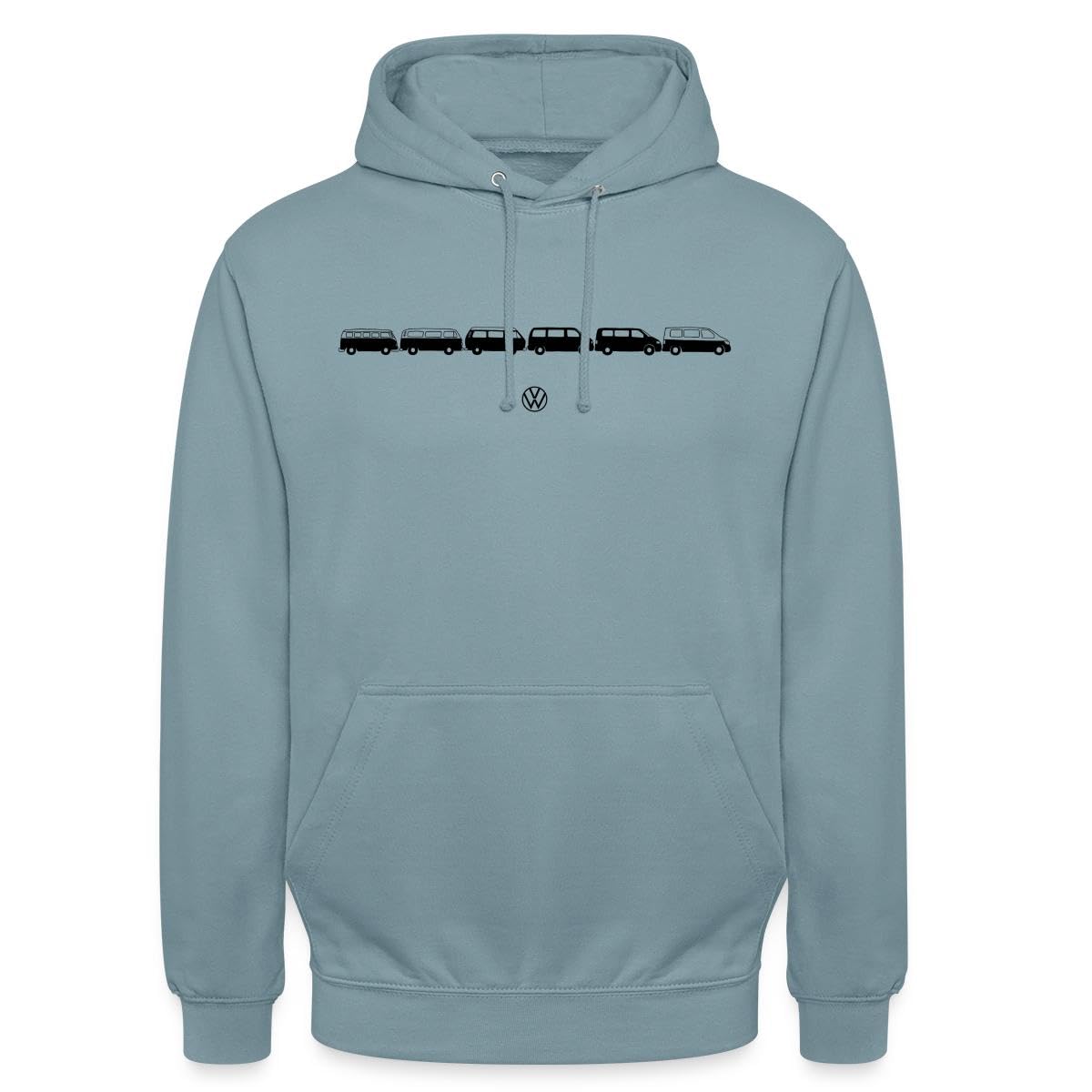 Volkswagen VW Camper Evolution Mit Logo In Schwarz Unisex Hoodie