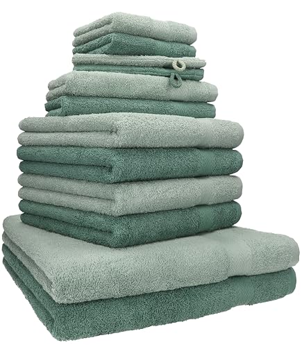 Betz Lot de 12 Serviettes Premium 2 draps de Bain 4 Serviettes de Toilette 2 Serviettes d'invité 2...