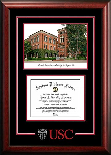 Campus Images CA940SG USC Trojans Spirit Graduate Diploma Frame, 8.5" x 11"