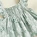 Mubineo Baby Girl Summer Clothes Cute Ruffle Tops Dress Shorts Outfits Set Infant Toddler Shrit Bloomers Princess Outfit (Floral Green, 3-6 Months)