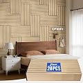 PIWA Wood Slat Acoustic Wall Panels, 20 Packs 23.6" x 11.8" Oak Soundproof Panel for Interior Wall Decor Noise Absorbing-3D Textured Wooden Panel Sound-Absorbing for Home, Office, Studio