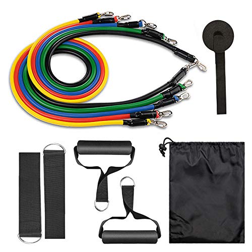 Resistance Bands Set Exercise Band Home Gym, 11 pcs Workout Equipment for Home