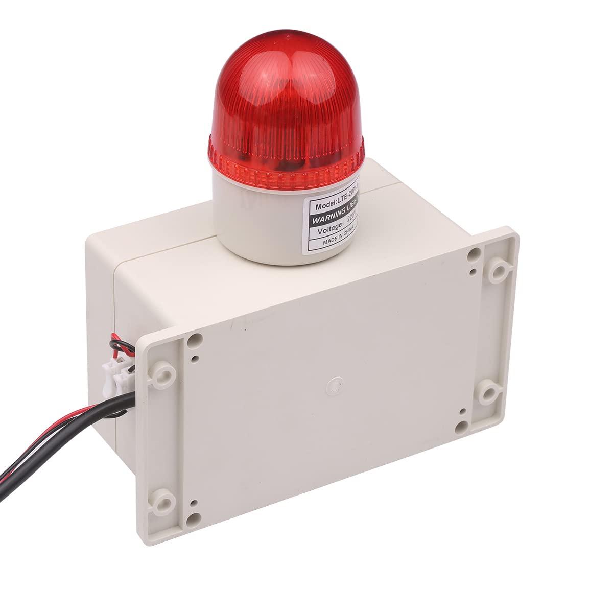 Alarma de Nivel de Agua, Sonda de Acero Inoxidable con Cable de 15 M para Detección de Líquidos, Monitoreo en Tiempo Real con Interruptor de Silencio para (Alarma Agua con