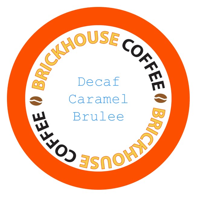 Brickhouse Single Serve Coffee, 120 Count (Decaf Caramel Brulee)