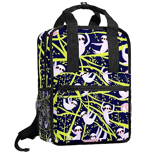Sac à dos pour garçon bleu marine et multicolore 35,5x26x12 cm