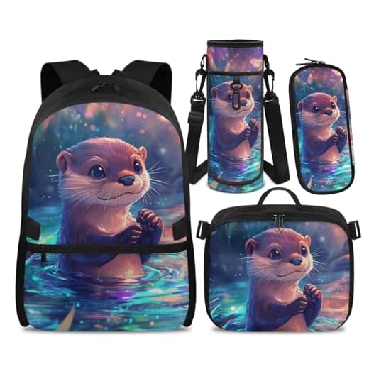 Doojoayie Girls Backpack with Lunch Box