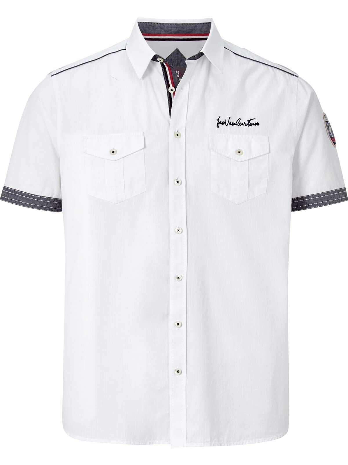 Jan Vanderstorm Camicia da uomo a maniche corte Skirnir