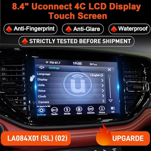 17-21 Replacement 8.4" Uconnect 4C UAQ LCD Monitor Touch-Screen Radio Navigation New OEM Replacement Fit for Dodge RAM Jeep Chrysler 2017&up Replace # LA084X01(SL)(02) by Yitrust - Image 2