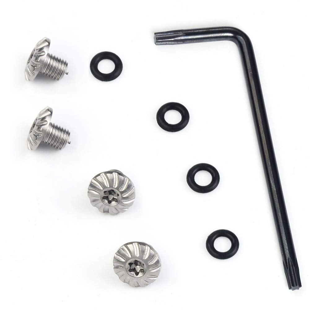 Cool Hand Customized Sig P238 P938 Grips Screws, 4 Stainless Steel Screws, 4 O Rings, T10 Torx Key, Silver S-1-S