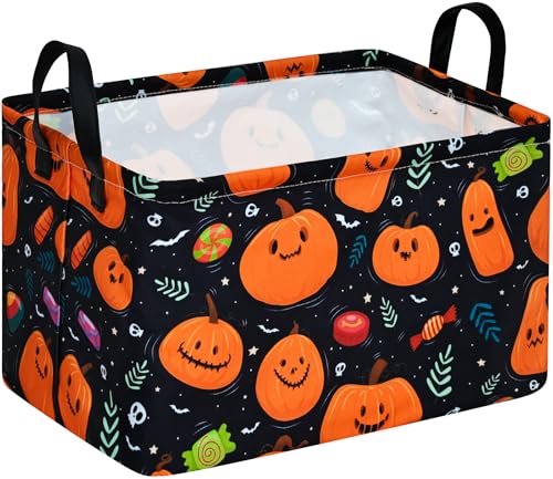 Image of Rectangle Gift Shelf Nursery Storage Basket Laundry Hamper Storage Box and Bins for Home Clothes with Handles