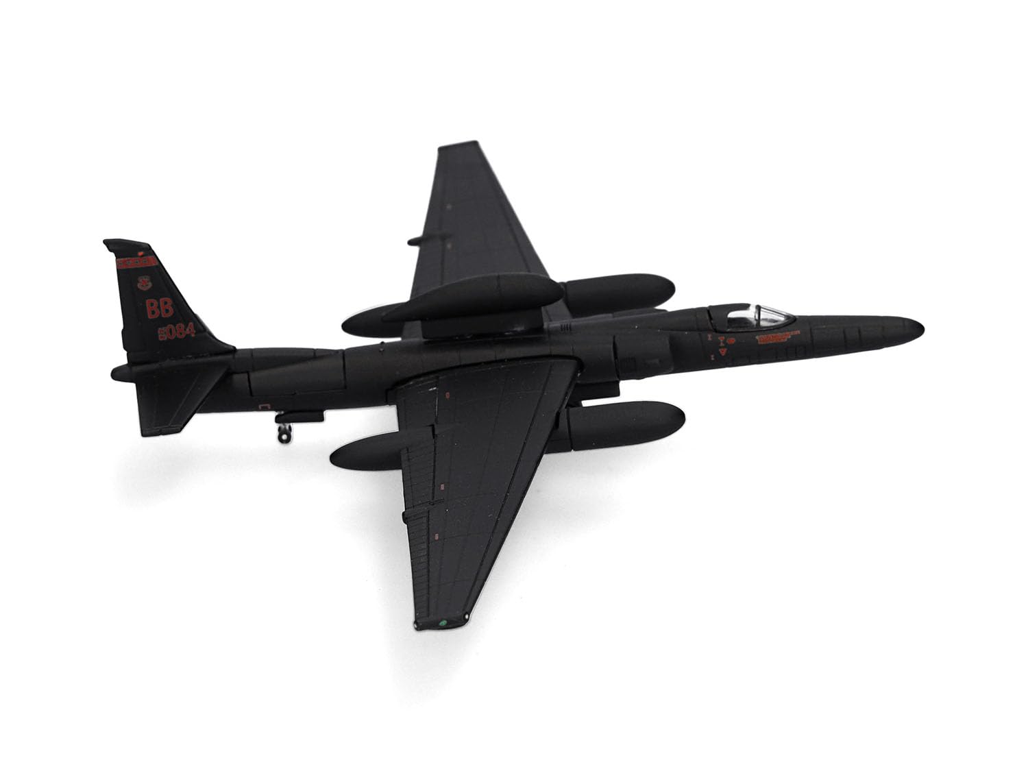 Herpa Model Airplane USAF Lockheed U-2S Dragon Lady "Senior Span" – 99th Reconnaissance Sqn, miniature scale 1:200, collectible, airplane model without stand, metal