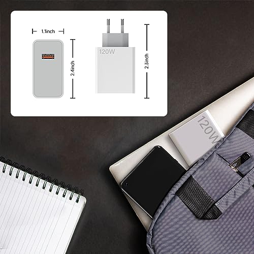 Sgqgs 120 W Hypercharge European Charger Europe Travel Plug Adapter For Xiaomi 14 13 12 14T 13T 12T 12S Pro Lite Redmi Note K70 K60 K50 11 11S Plus Poco X6 X5 Black Shark 4 5 Pro Eu Israel Italy Spain thumb #7