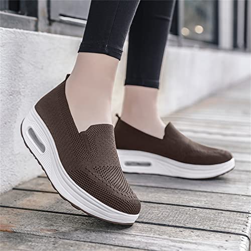 VIED Women's Orthopedic Sneakers Air Cushion Slip On Platform Sneakers for Women2