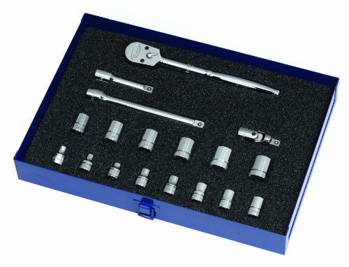 Williams MSB-18HFTB 18-Piece 3/8-Inch Drive Metric Socket and Drive Tool Set with Toolbox