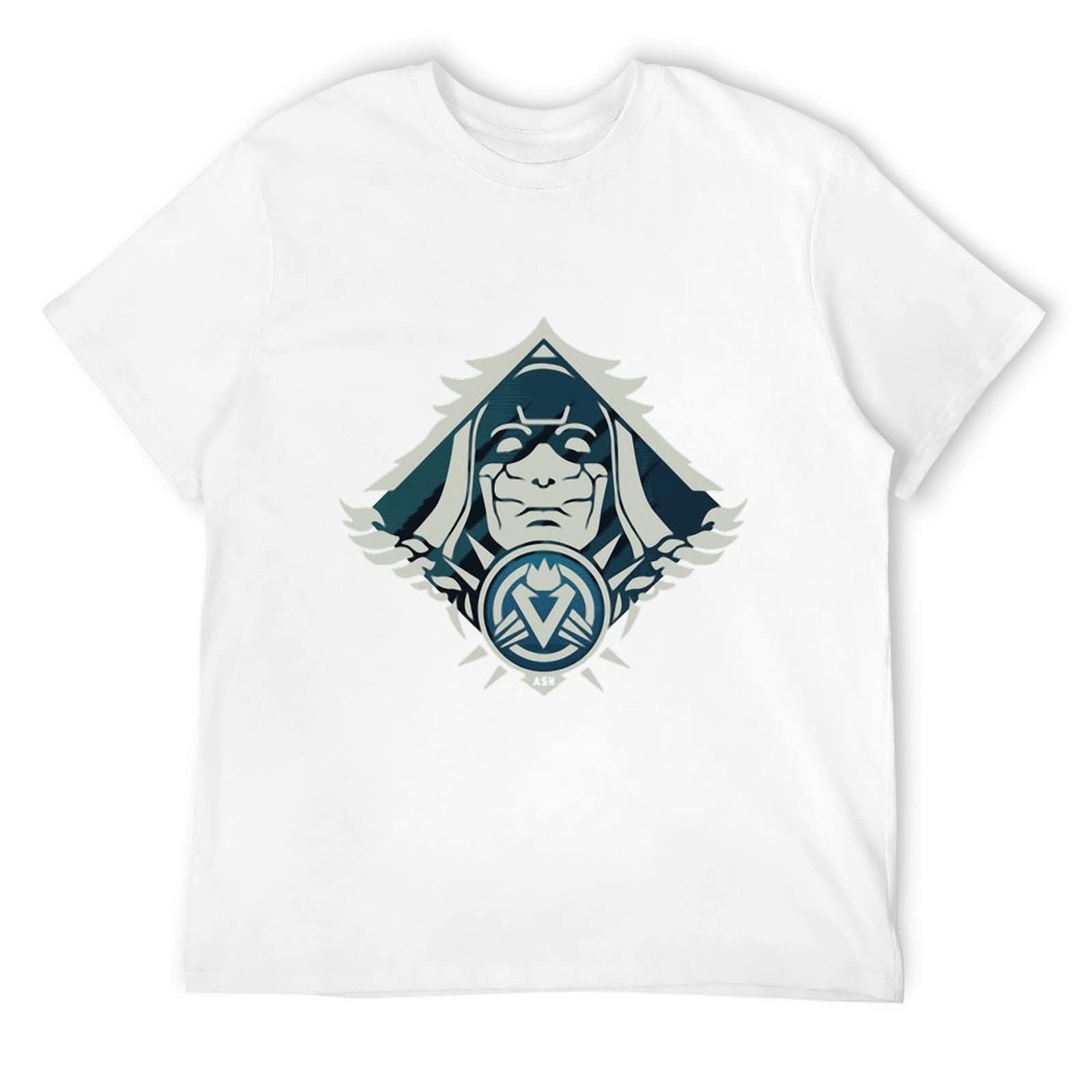 Airkungfu T-shirt da uomo in cotone con lettore VR TV e videogiochi, idea regalo, Bianco-stile-23, L