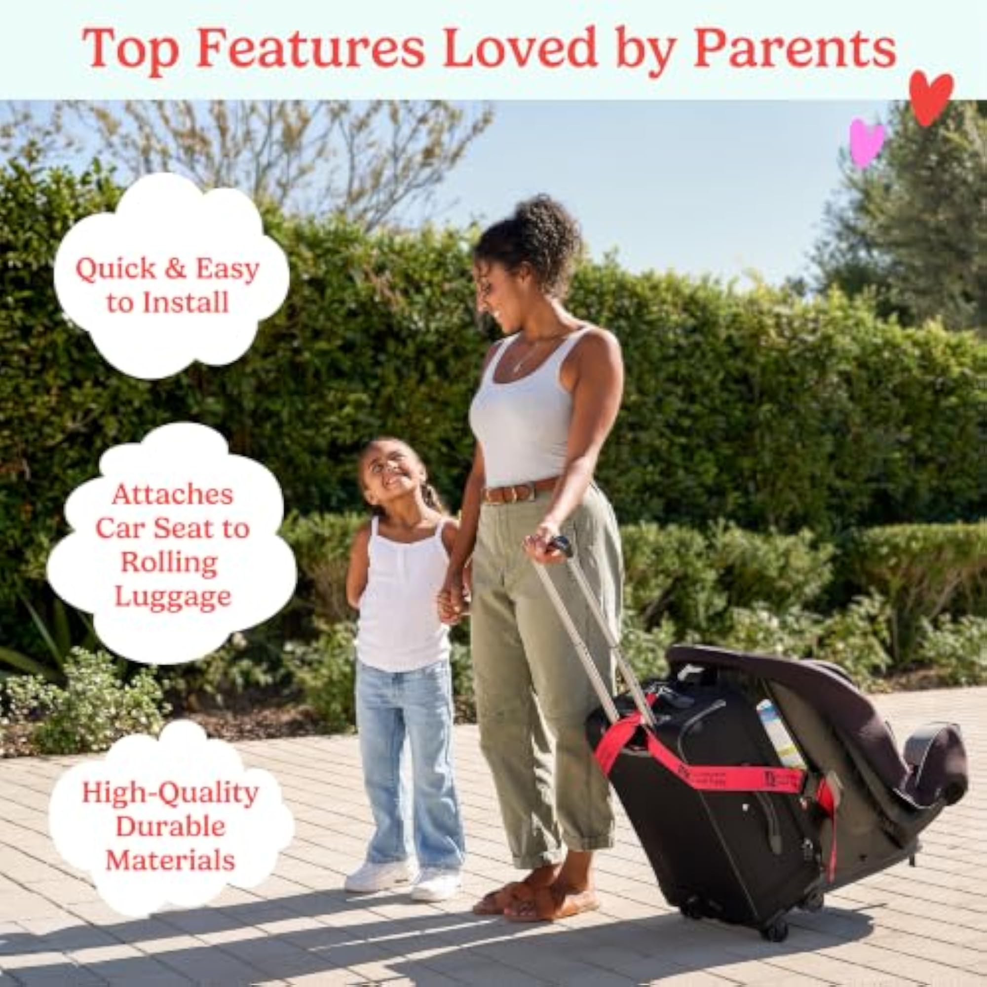 Car Seat Luggage Strap for Travel