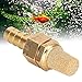 8mm Aquarium Bubble Stone, Gold Sandstone Bubble Diffuser Oxygen Pump Aeration Air Stone for Hydroponics Aquarium Fish
