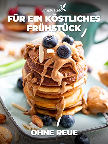 Simply Keto Lower Carb* Pancake Mix - Lower Carb* Backmischung ergibt 750g Teig für Pancakes, Waffeln oder Kaiserschmarrn - Nur 2% Netto-Kohlenhydrate - Kalorienarm & 100% Keto - Glutenfrei - 285g