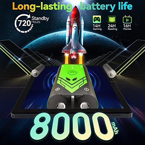 Kinstone 10 Inch Android 12 Gaming Tablet -Fhd Display, 8Gb Ram Tablet,256Gb,4G Lte Tablets, 1920X1200 Fhd Ips, 13Mp Camera, 2.4G+5G Wifi，8000Mah Battery For Maximum Productivity And Gaming Fun #TOP1