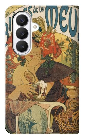 Housse cuir Samsung Galaxy S26 Alphonse Mucha étui flip clapet de la Muse - 2