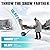 LDHTHOPI Cordless Snow Shovel, 40V | 13-Inch | 2X 4.0 Ah Batteries & Quick Charger, Brushless Battery Powered Electric Snow Blower, Adjustable Front Handle and Deflector for Driveway,Yard and Patio