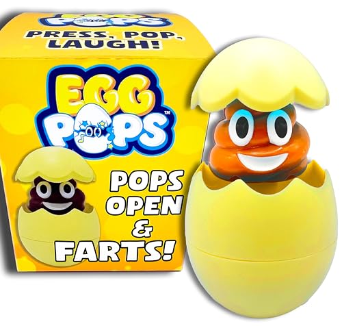 Egg Pops Talking Easter Egg Toy - Figure Pops Up & Plays Sounds, Easter Basket Stuffers for Teens - Interactive Kids Toy - Detailed View
