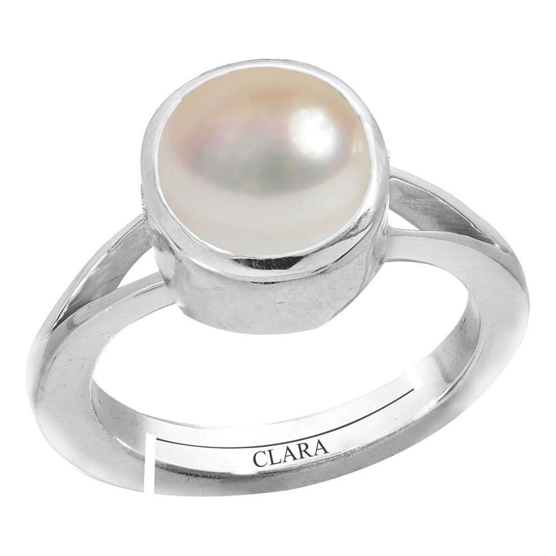 Clara Pearl Moti 9.3cts or 10.25ratti Stone Silver Adjustable Ring for Women (B08YF53TXQ) Amazon Price History, Amazon Price Tracker