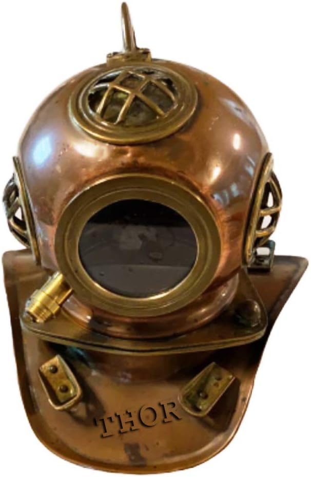 Marine Maritime Nautical Diving Divers Helmet 8" Rustic Vintage Home Decor Gifts