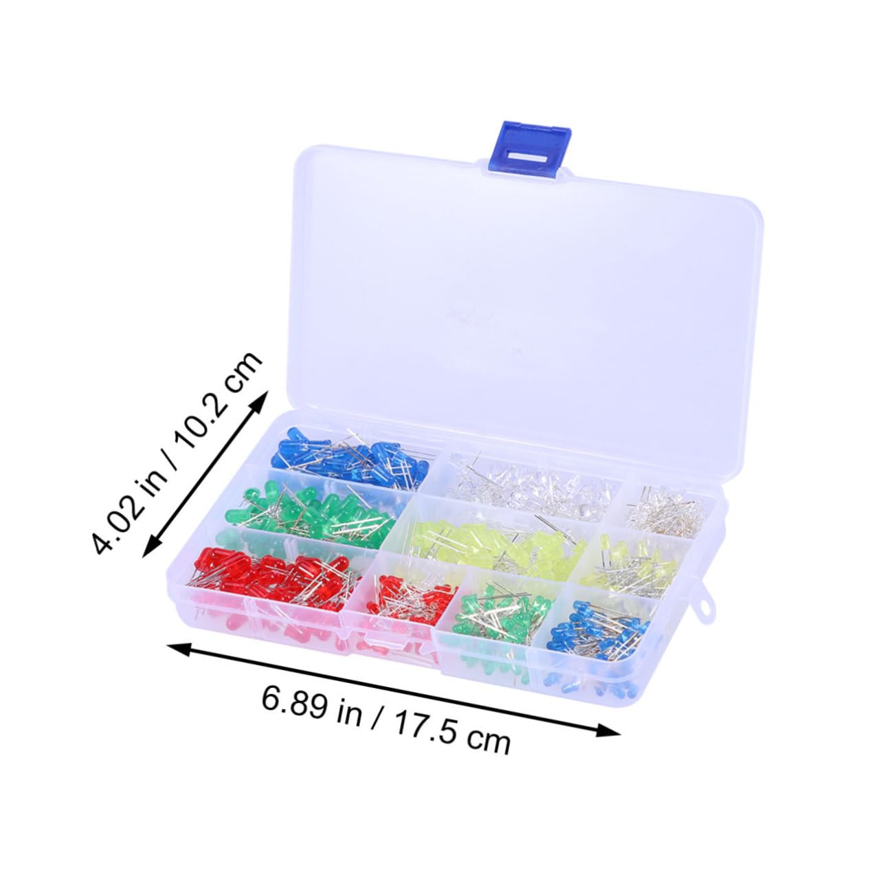 Alipis Led Light Emitting Diodes Set 500pcs Dimmable Led Bulbs Kit Resistors for DIY