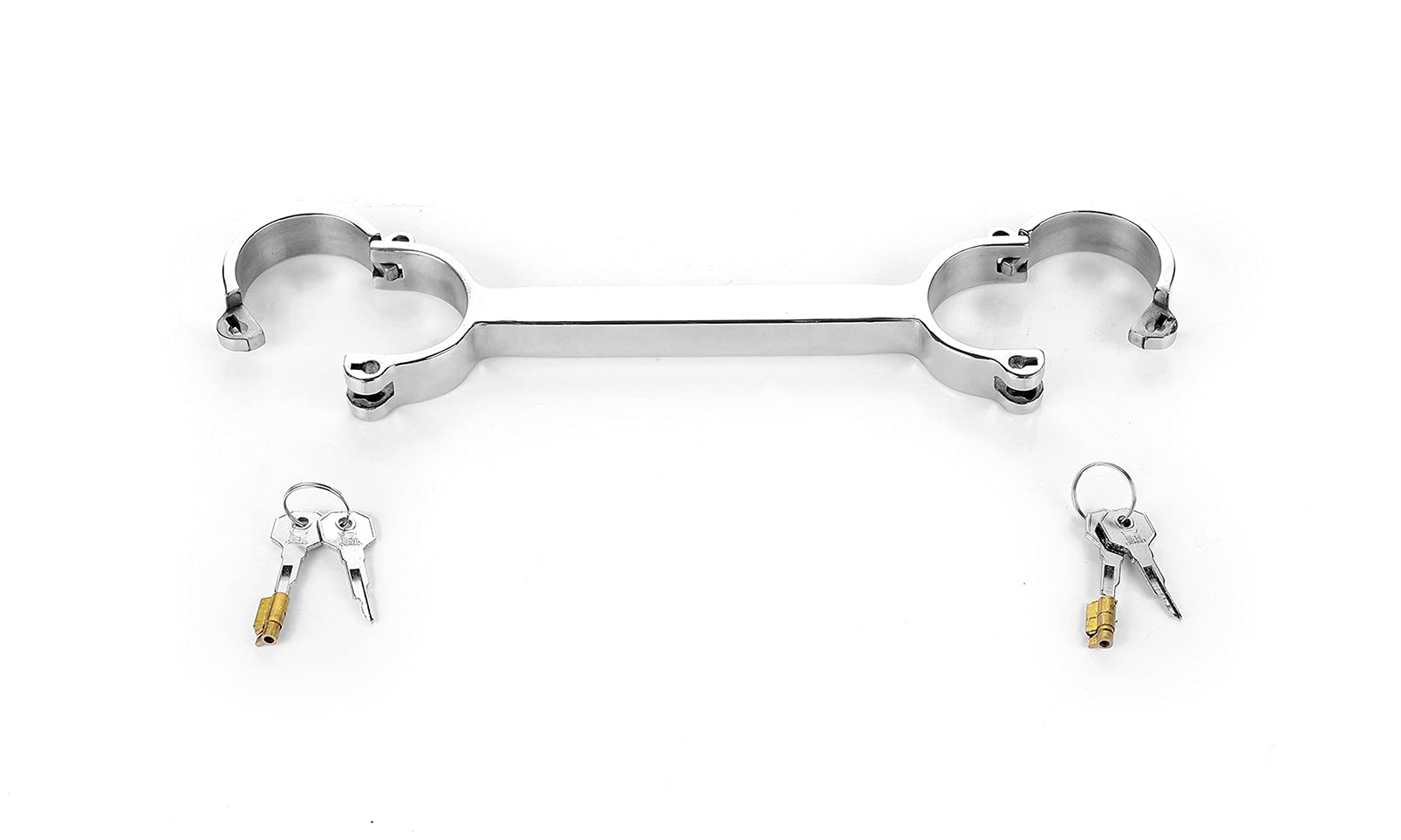 Edelstahl Behoben Handgelenk Bondage Handschellen Sex, Metall Sklaven Handfesseln mit Schloss und Schlüssel Erotik SM Fetisch Sexspielzeuge für Paare,Female ø5.7 * 4.7cm