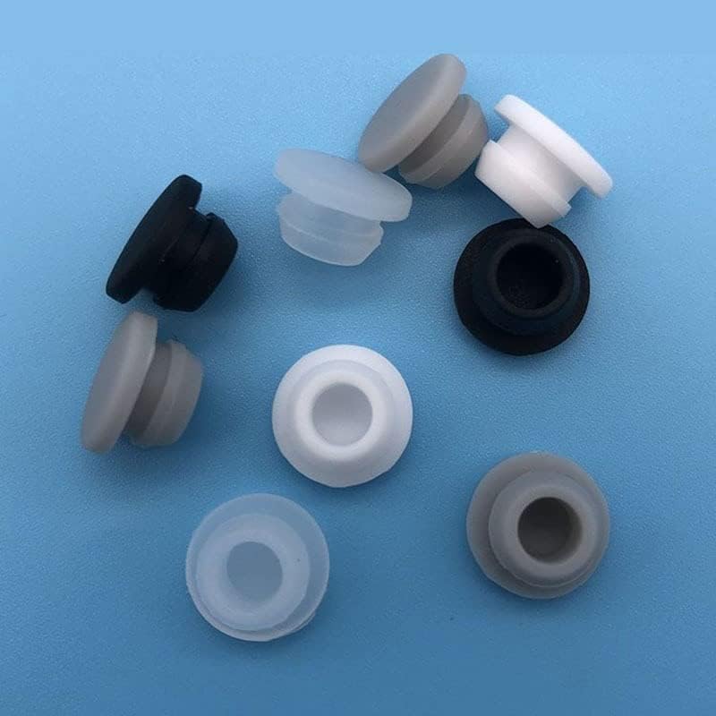 Rubber Bung, 10PCS Gray Color 27/28/ 29 /30mm High Temperature Resistance Silicone Seal Stopper Rubber Round Plug Hole Masking Pipe Tube End Caps Grey Color(STDS003)