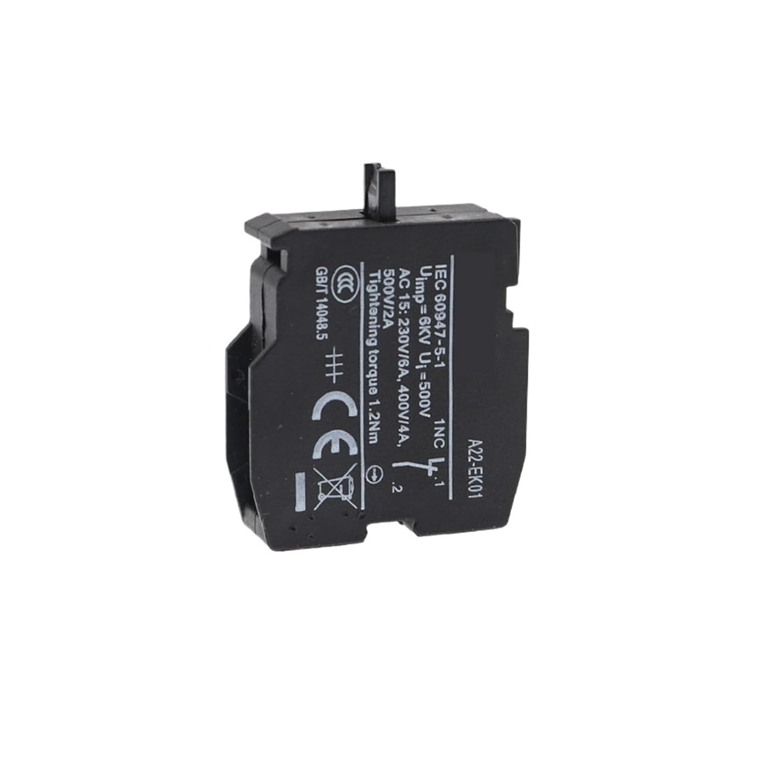 Push Button Switch Normally Closed Auxiliary Contact A22-EK01