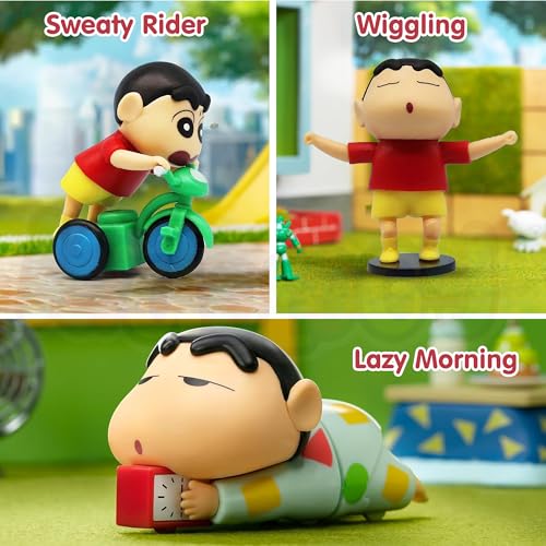 Image of Kidology Shinchan Miniature Toys - Set of 3 Cute Anime Figurines for Decoration, Collectible Action Figures,Birthday Party Favors, Playset Toys for Kids, Fans & Collectors