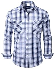 Navy Blue White Plaid