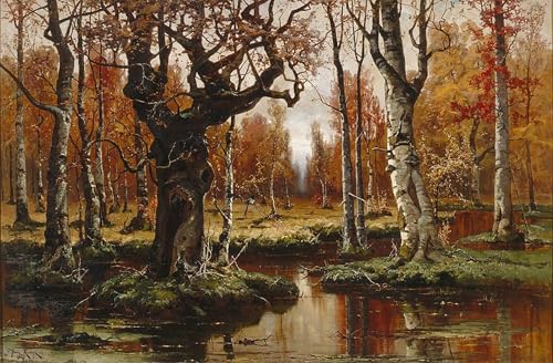 Tableau impressions d'art mural automne de Juli Julievitch Klever 60x90
